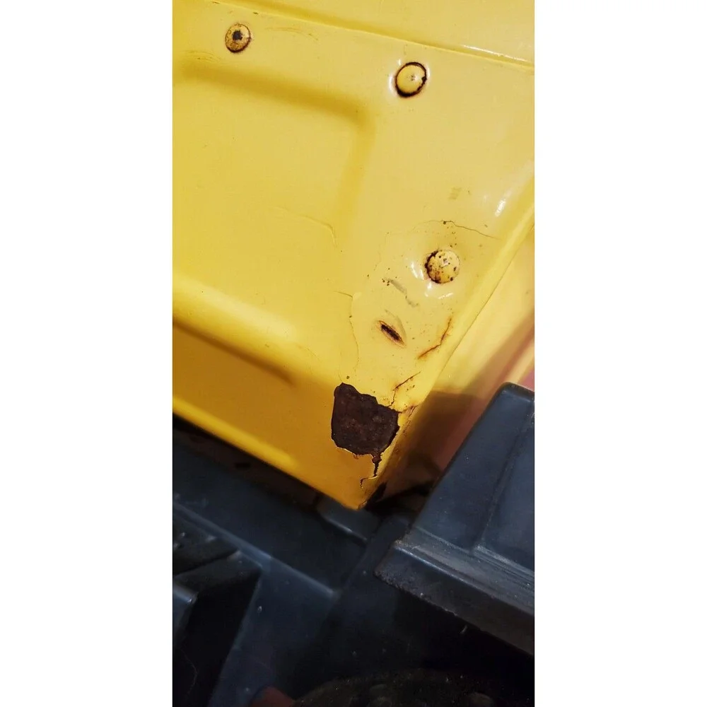 Vintage 1993 Tonka XMB-975 Construction Dump Truck Pressed Steel Yellow Black